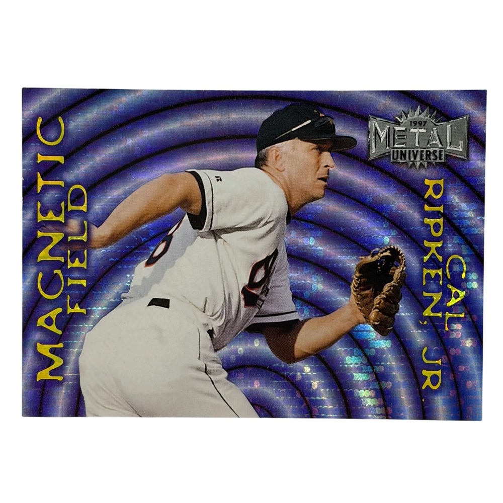 1997 Metal Universe Magnetic Field Cal Ripken Jr Baltimore Orioles Insert 8 / 10